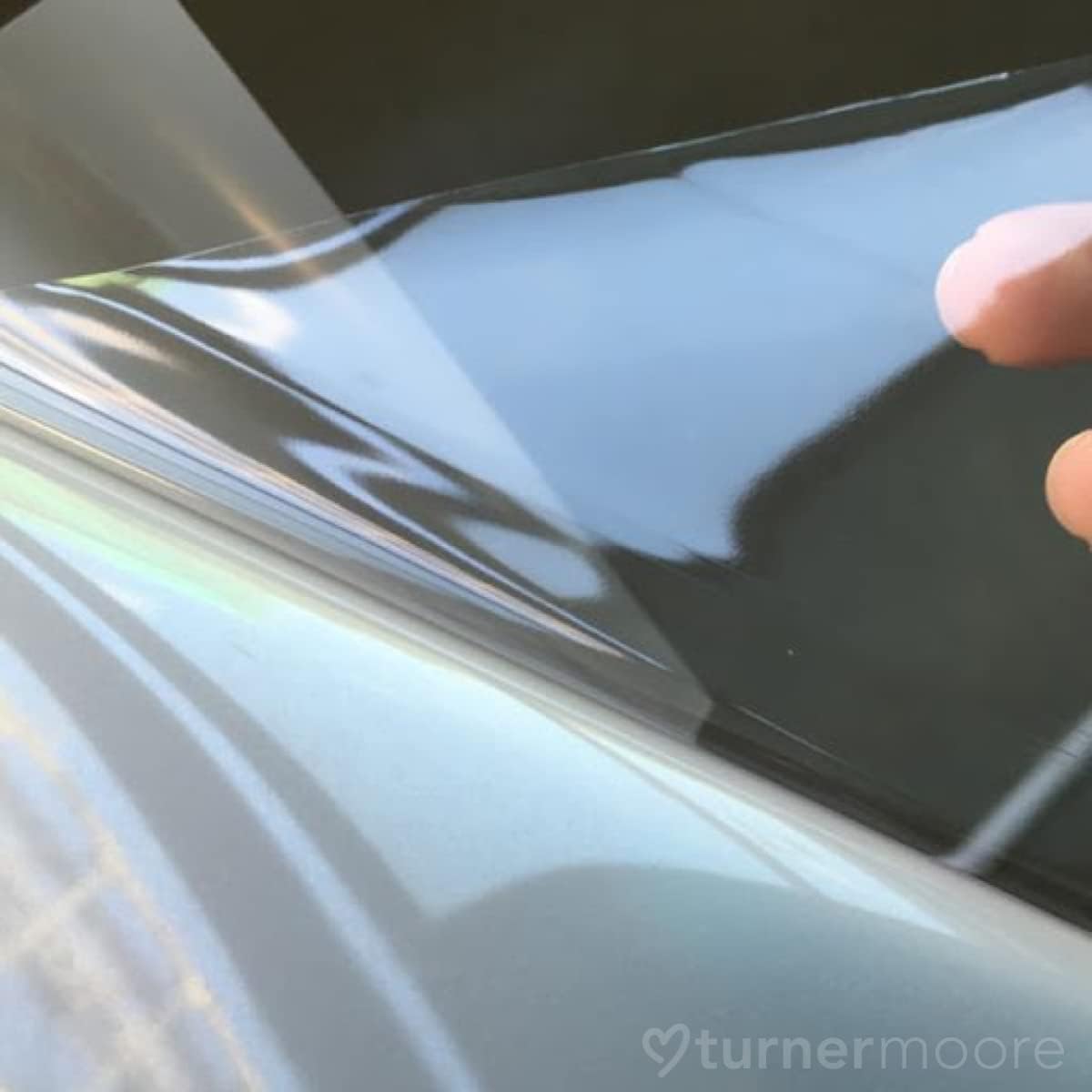 Clear Vinyl Laminate for Stickers, 12" x 15FT Laminate Roll Self-Adhesive for Decals, Stencils, Waterproof, Permanent Clear Adhesive Vinyl Laminate, Glossy Sticker Laminate by Turner Moore Edition