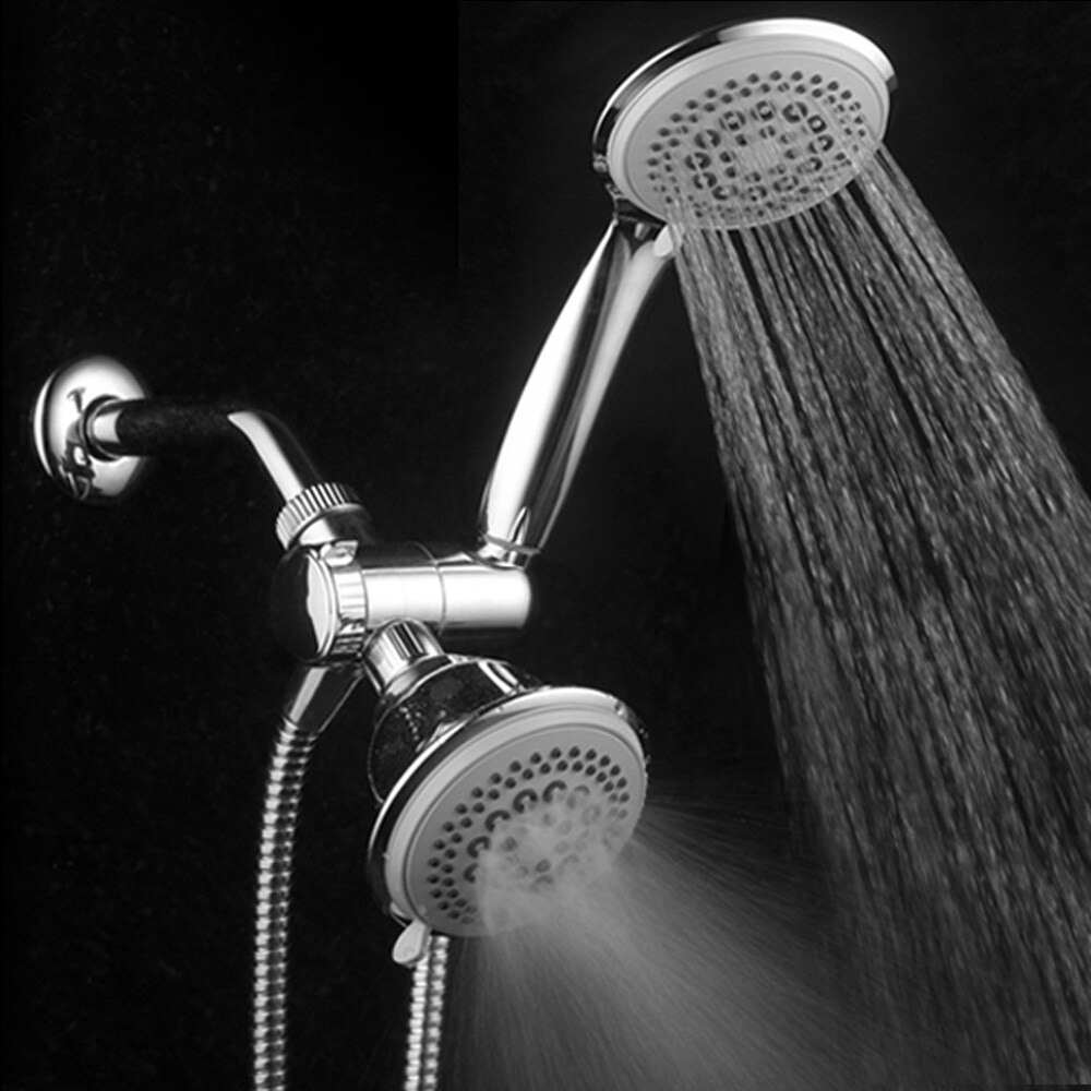 DreamSpa 36 Setting Ultra Luxury 3 way Overhead Handheld Shower with 5 ft Hose