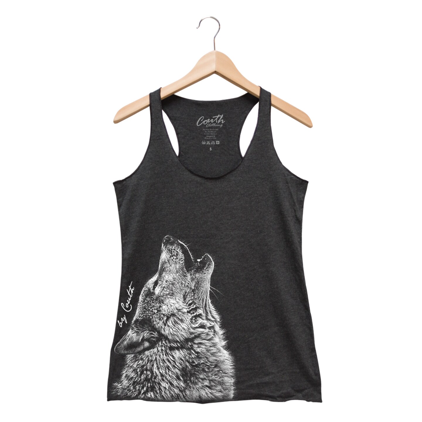Wolf Tank Top, Womens Tank Top, Racerback Graphic Tee, Animal Shirt, Nature Shirt, Cute Girl Shirt, Summer Top product 3