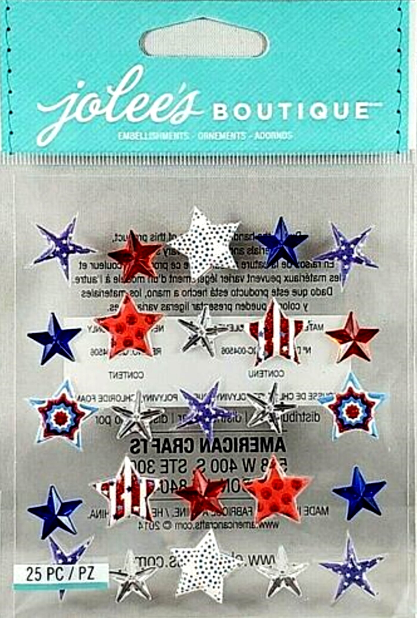 Jolee&#x27;s Boutique Patriotic Stars Dimensional Stickers