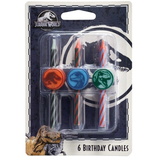 Jurassic World Icon Character Candles, 6pc