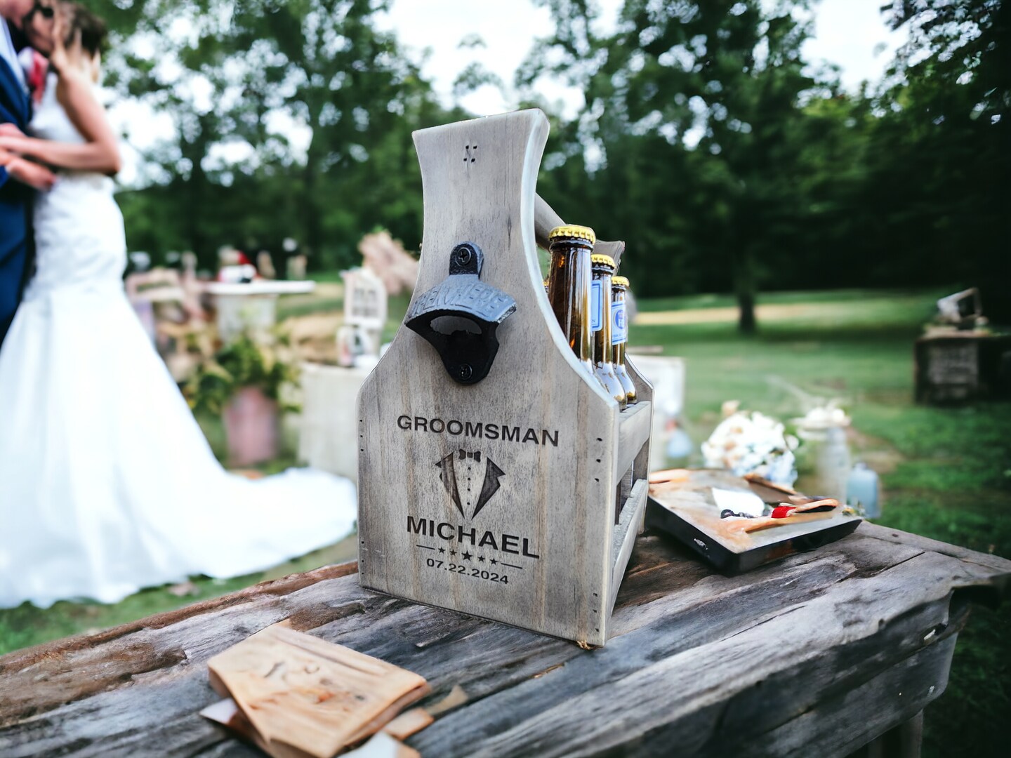 Personalized Name Beer Caddy - factory Grad Gift