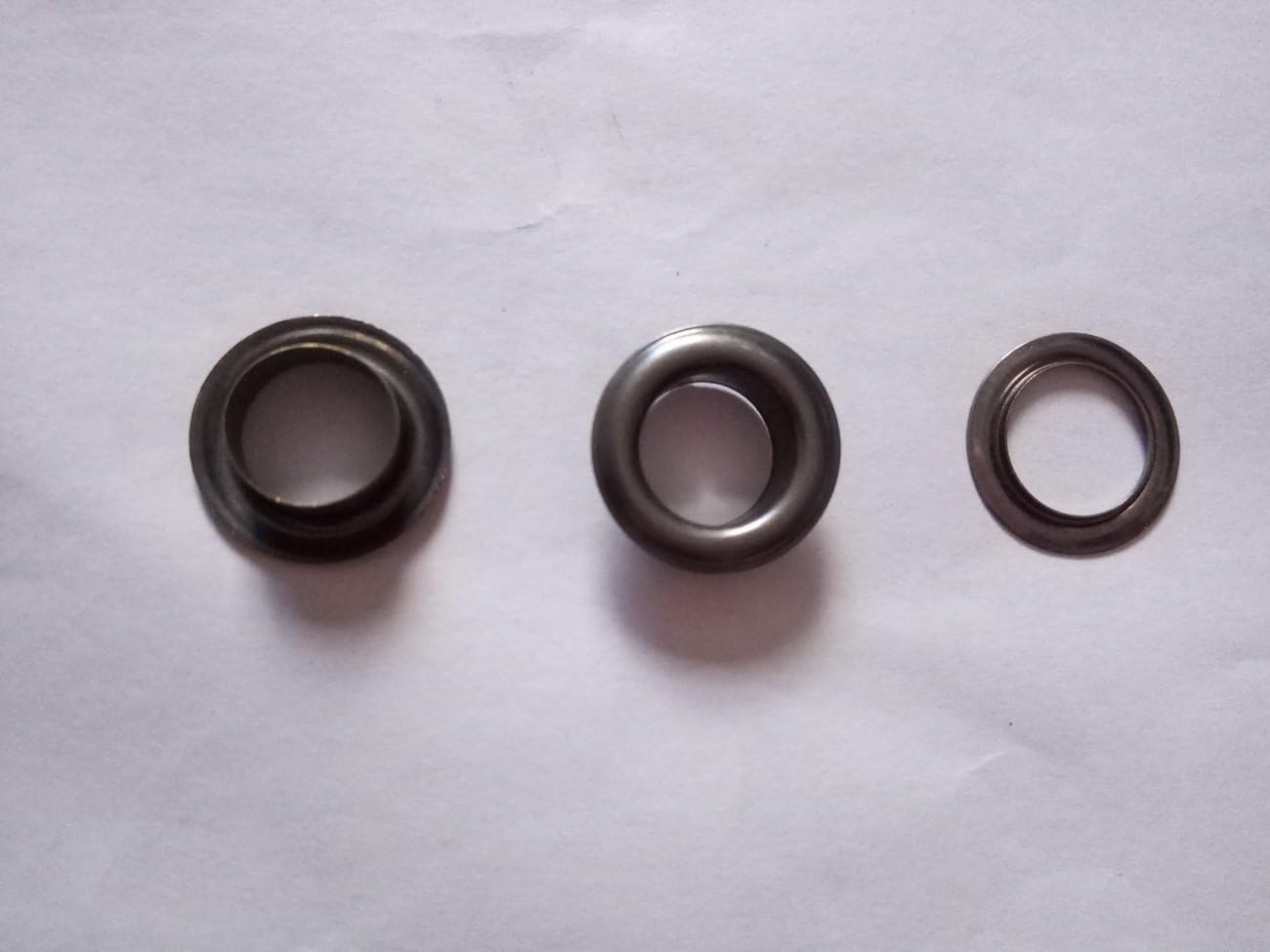 Solid Brass Grommets Eyelets 100 Pack (3/8&#x22;(10x16.5), Gun Black)
