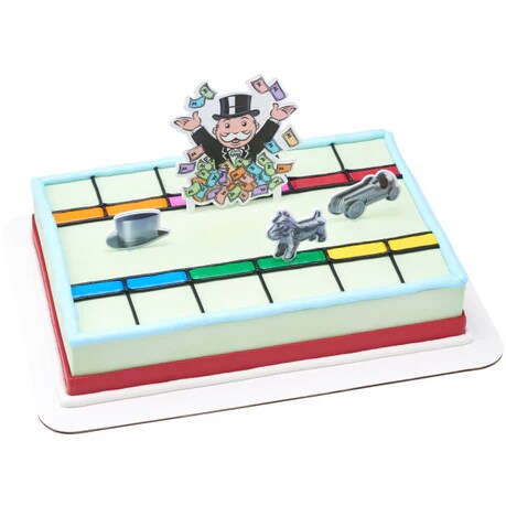 Hasbro Monopoly Let&#x27;s Play! Cake Kit 4 Piece