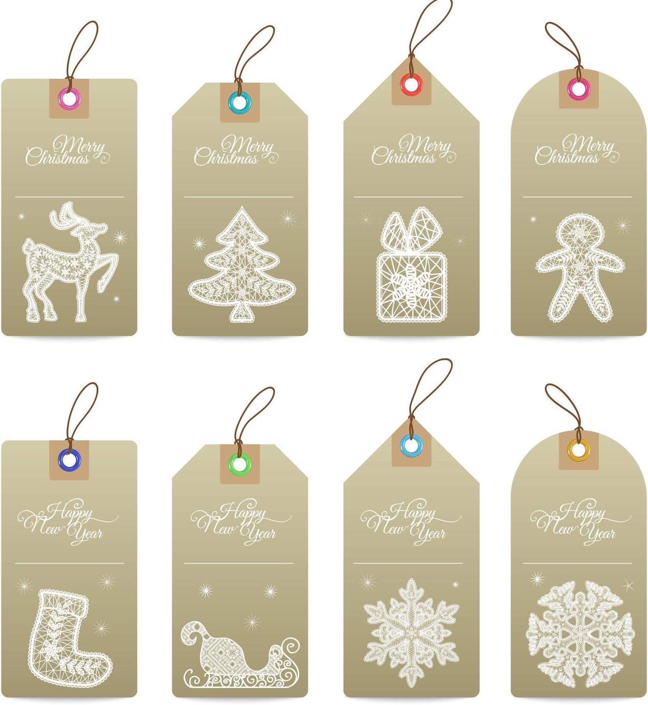 400 Sets 3/16 Inch Multi-Color Grommets Kit Metal Eyelets with Installation Tools and Instructor in Clear Box