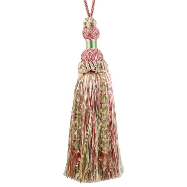 Krista 7&#x22; Fiber/Bead Tassel