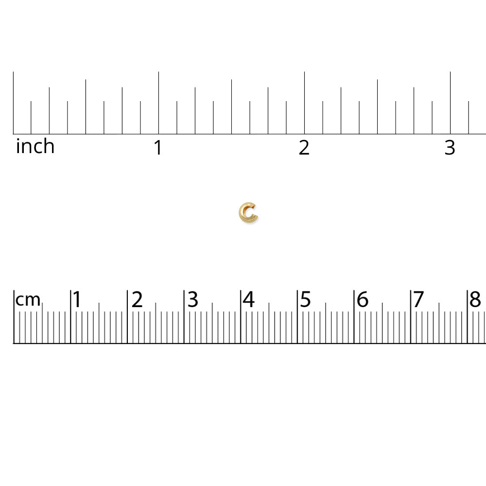 Gold Filled Crimp Covers 3mm (Package of 10)