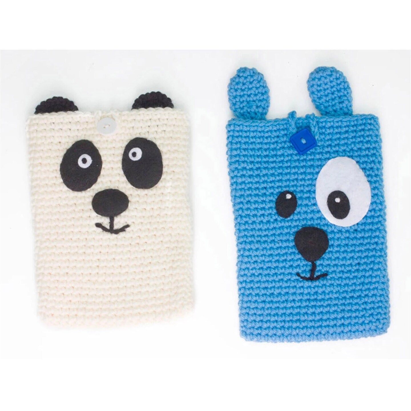 Crochet Animal E-Reader, Kindle Case, Cat, Dog, Fox, Owl, Pig