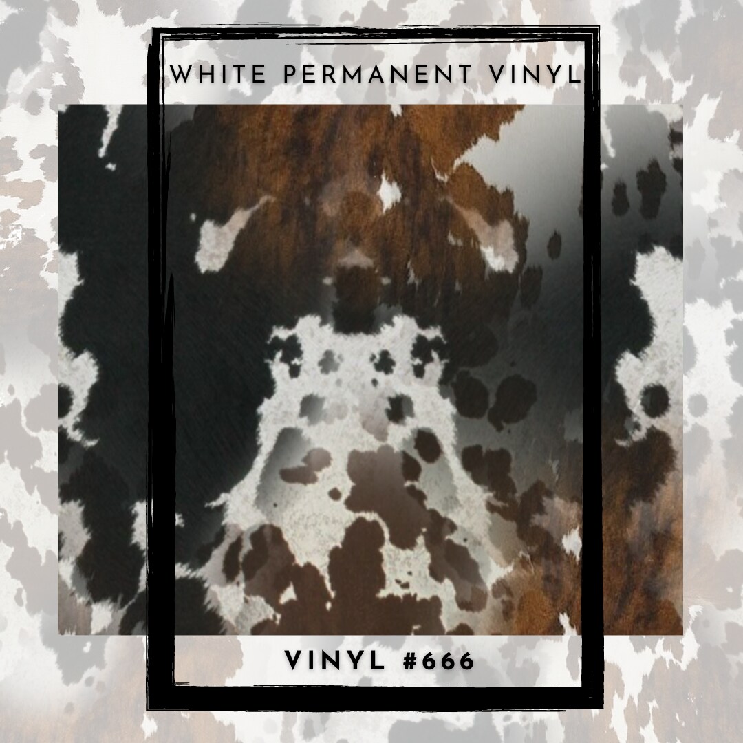 #666 - Cowhide 12x12 Pattern Vinyl