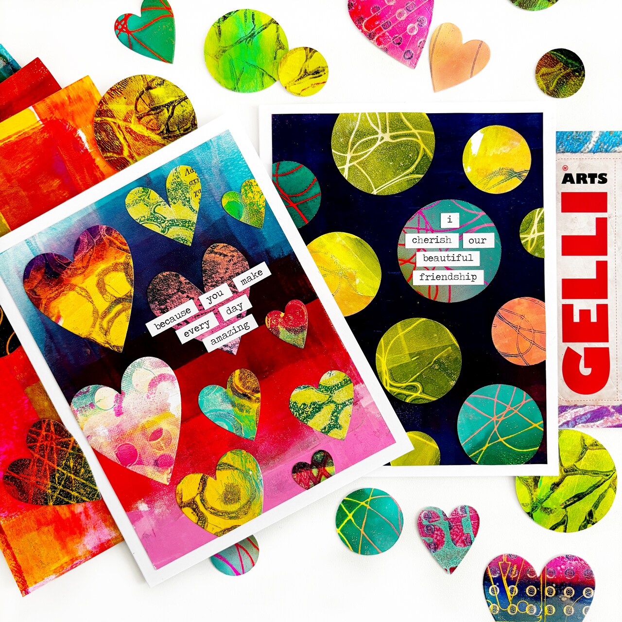 Colorful Cards with Gelli Arts®