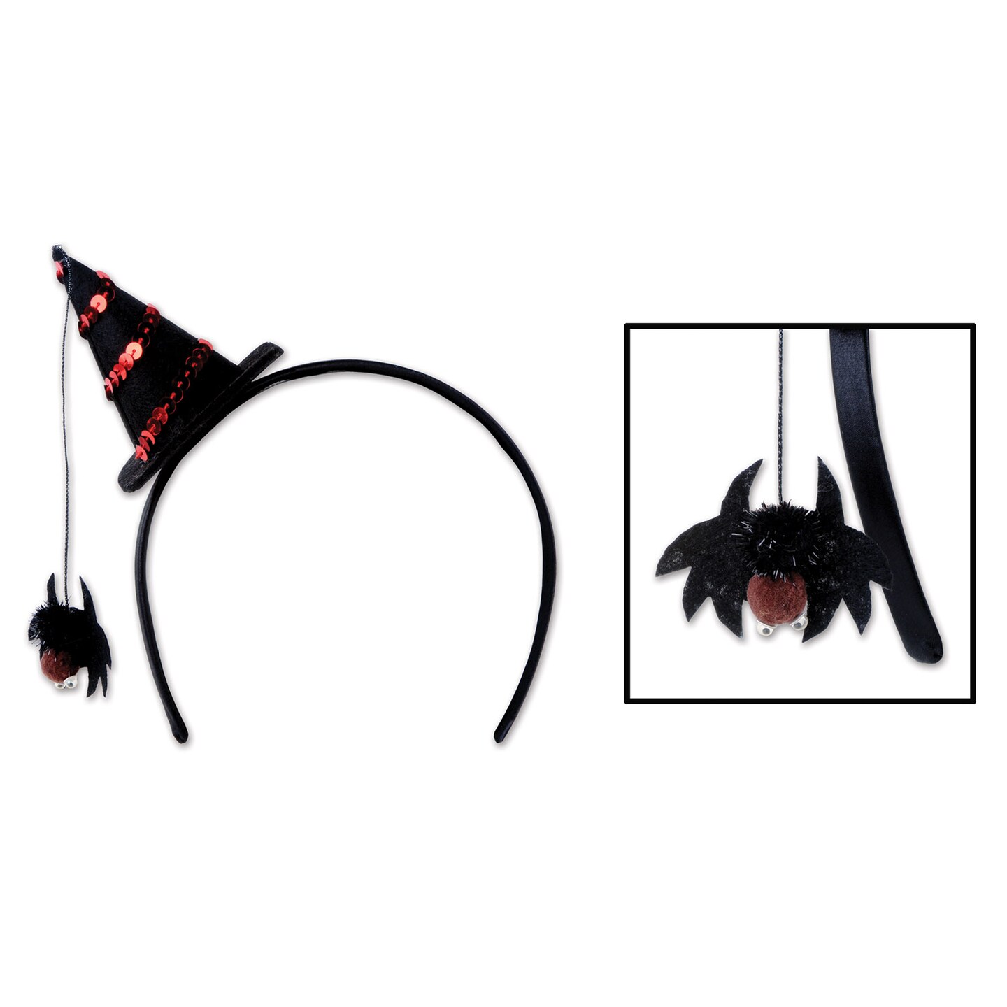 Beistle - Spider Witch Hat Headband - 12 Pack