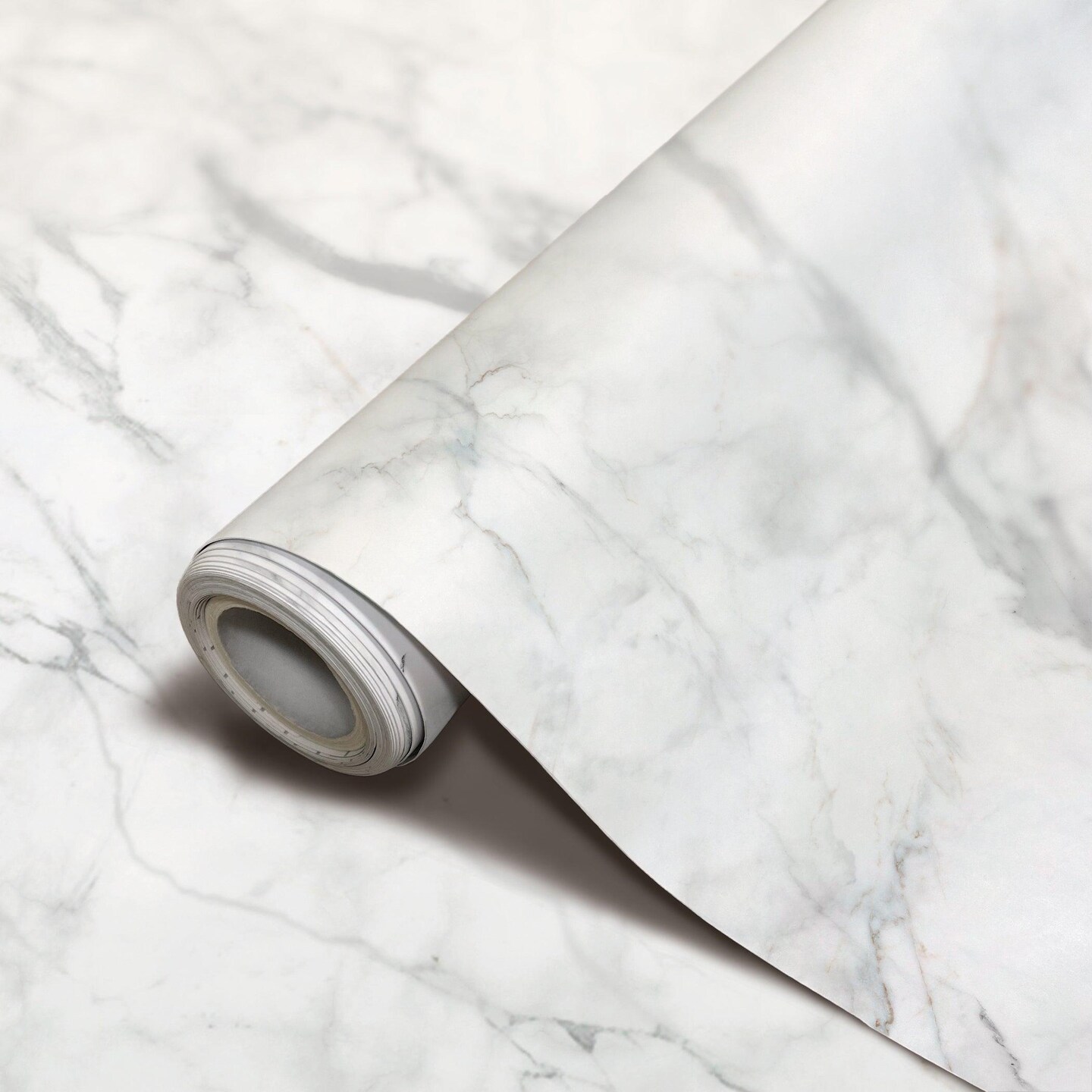 Peel and Stick Decorative Paper Roll, 17-1/2&#x22; x 10 ft, Marble