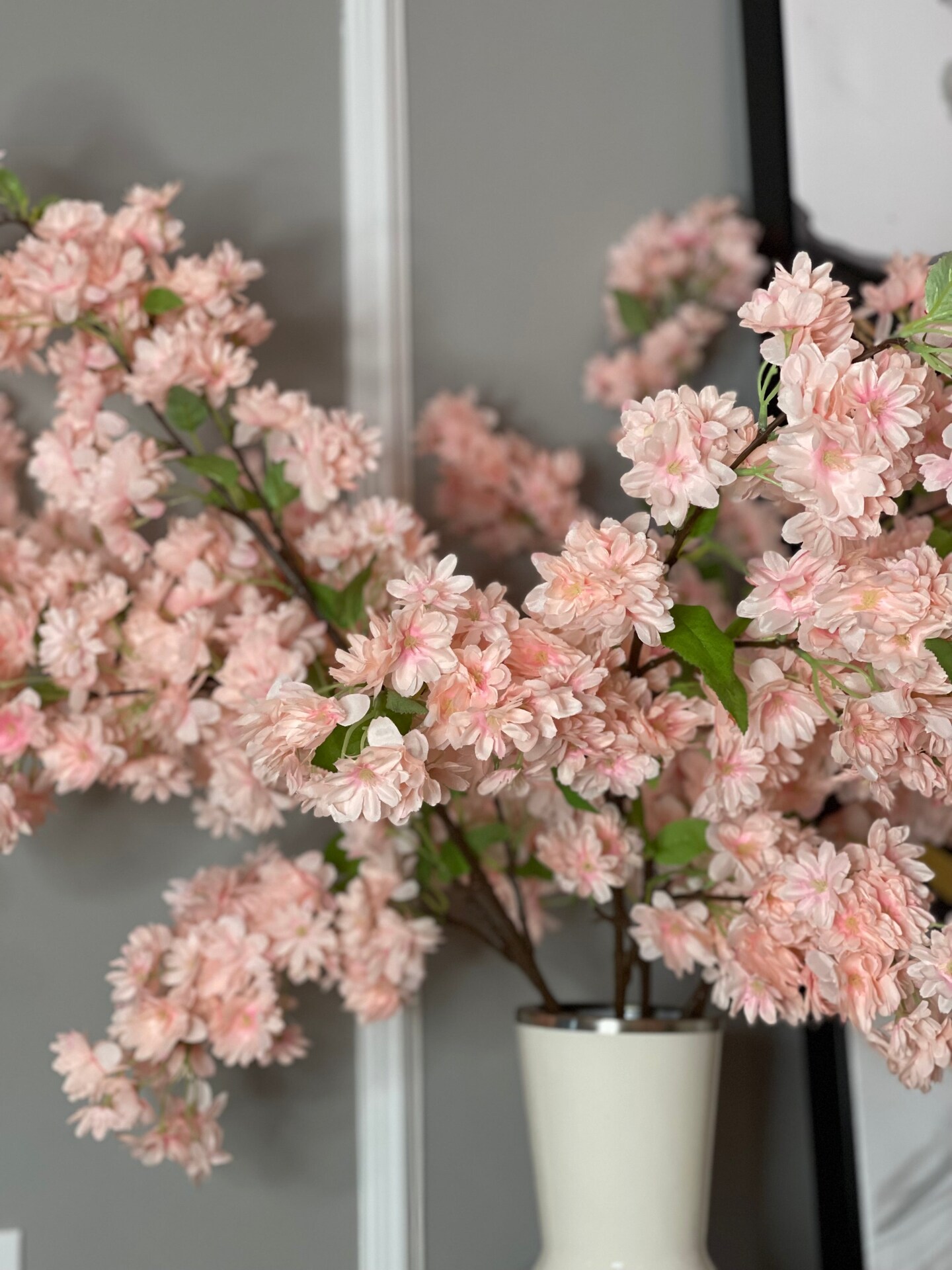 Japan M Silk Cherry Blossom Flower Branches Blush Pink 3 Pack 40 Inches, Wedding, Party, Event, Spring D&#xE9;cor