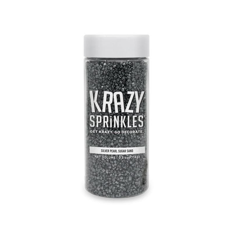 Silver Pearl Sugar Sand Sprinkles