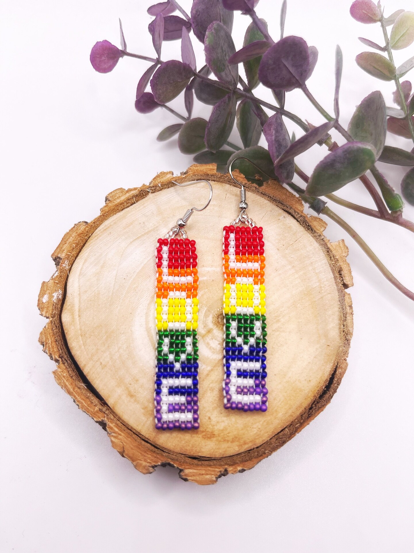 Pride earrings dangle, love jewelry, lgbtq earrings for friend, pride ...