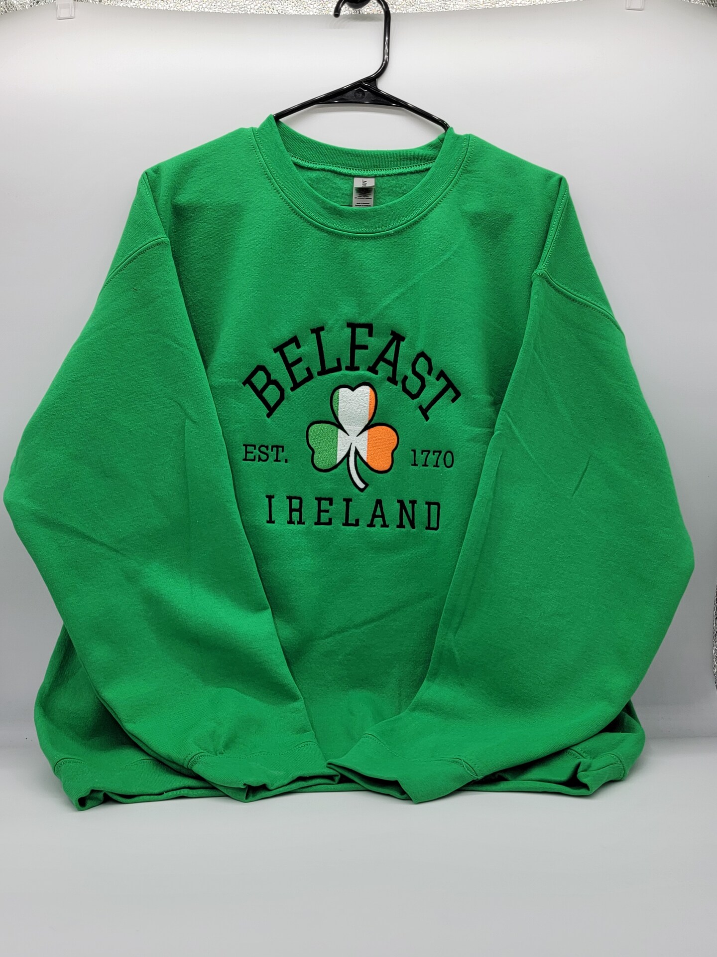 Embroidered Belfast Ireland Sweatshirt,Belfast Ireland Custom ...
