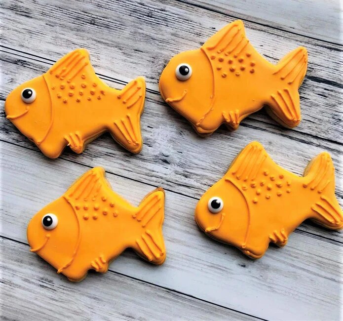 Ann Clark Cute Goldfish Cookie Cutter, 4&#x22;