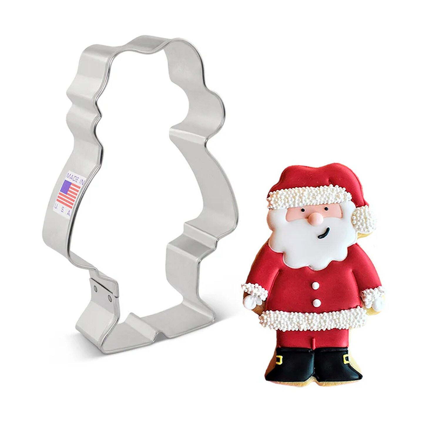 Ann Clark Cute Santa Cookie Cutter full body 4 1/2&#x22;