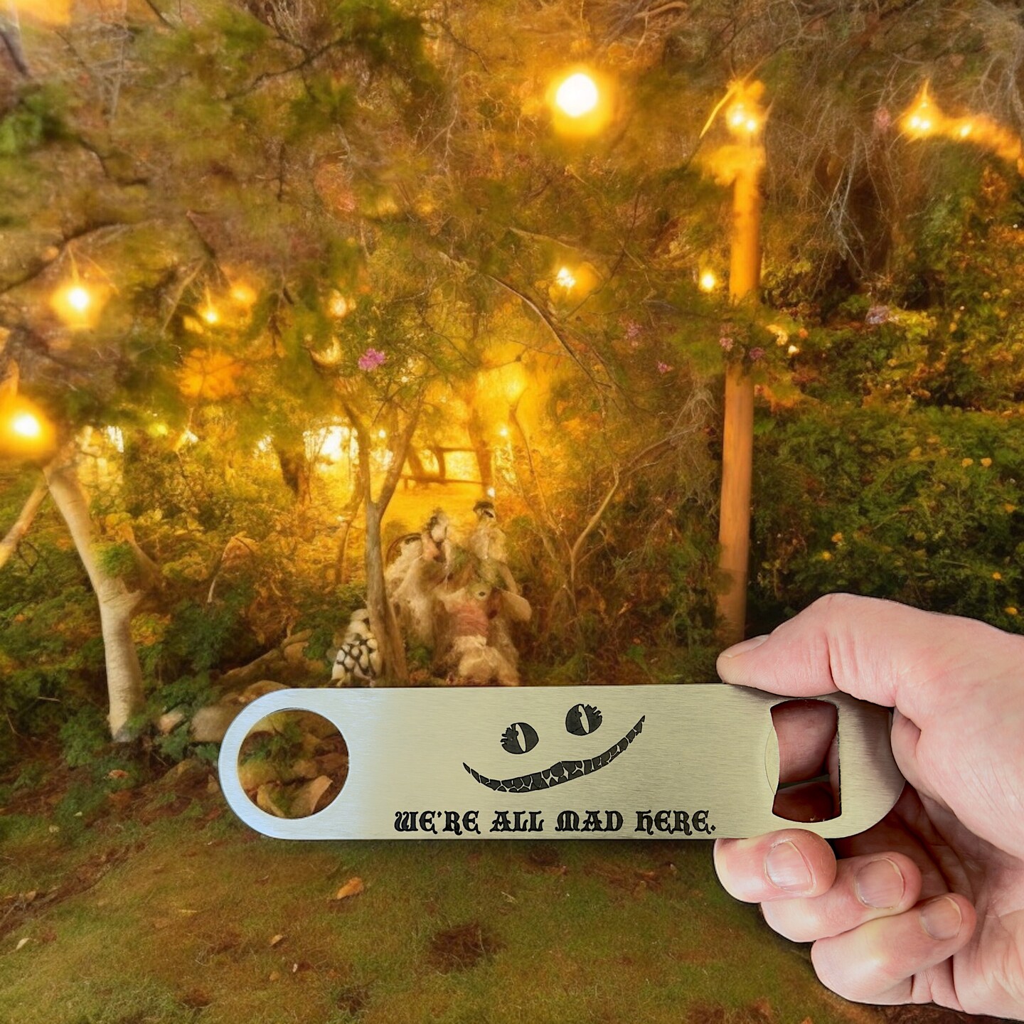 We&#x27;re All Mad Here - Bottle Opener