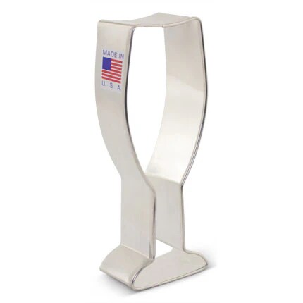 Ann Clark Champagne Glass Fluted Celebration Cookie Cutter 4 1/4&#x22;