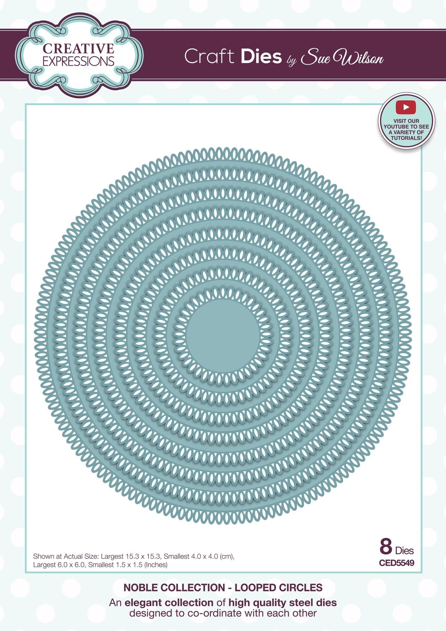 Creative Expressions Craft Dies By Sue Wilson-Looped Circles | Michaels
