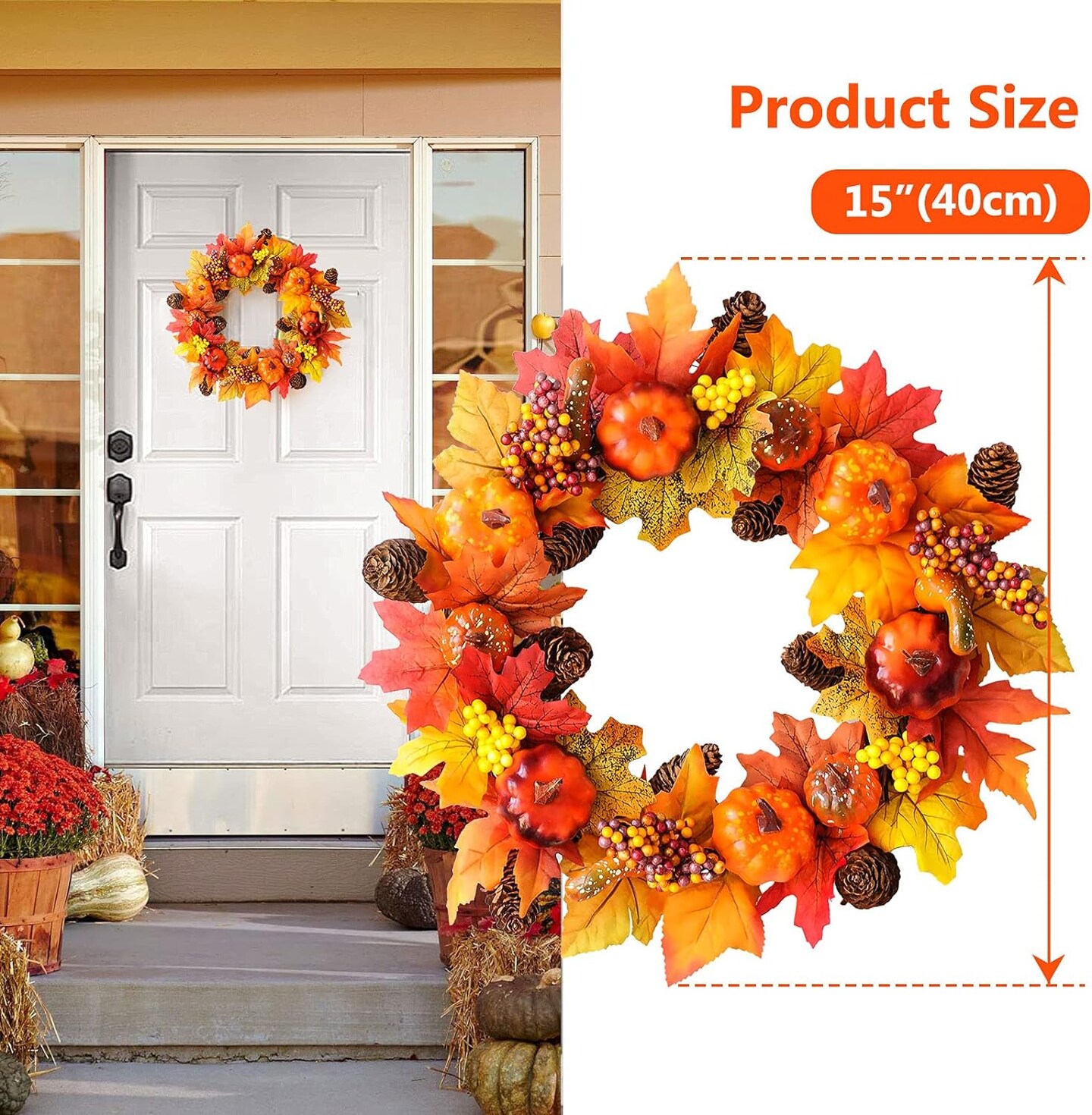 Summer Flower Door Wreath