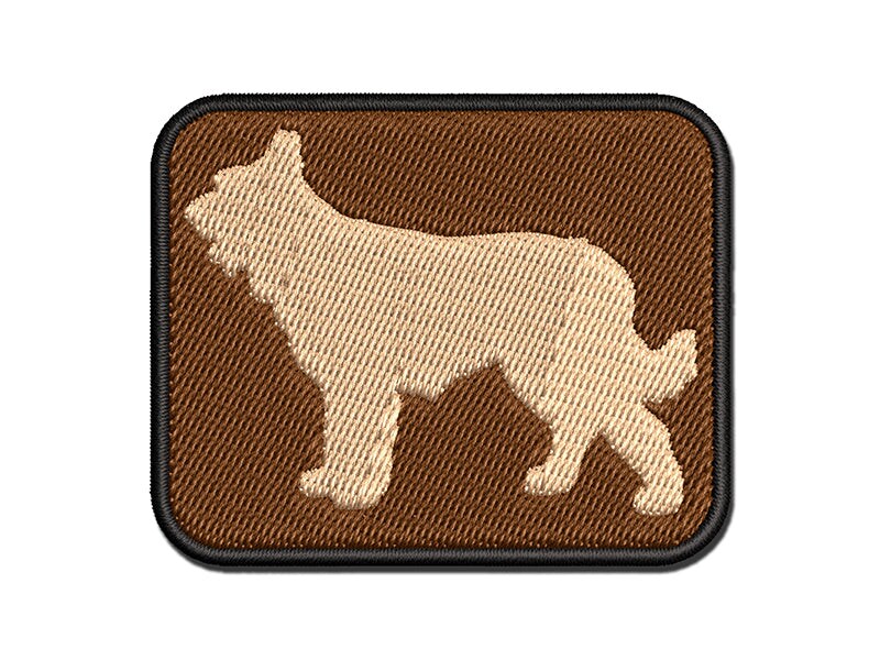 Berger Picard Dog Solid Multi-Color Embroidered Iron-On or Hook &#x26; Loop Patch Applique