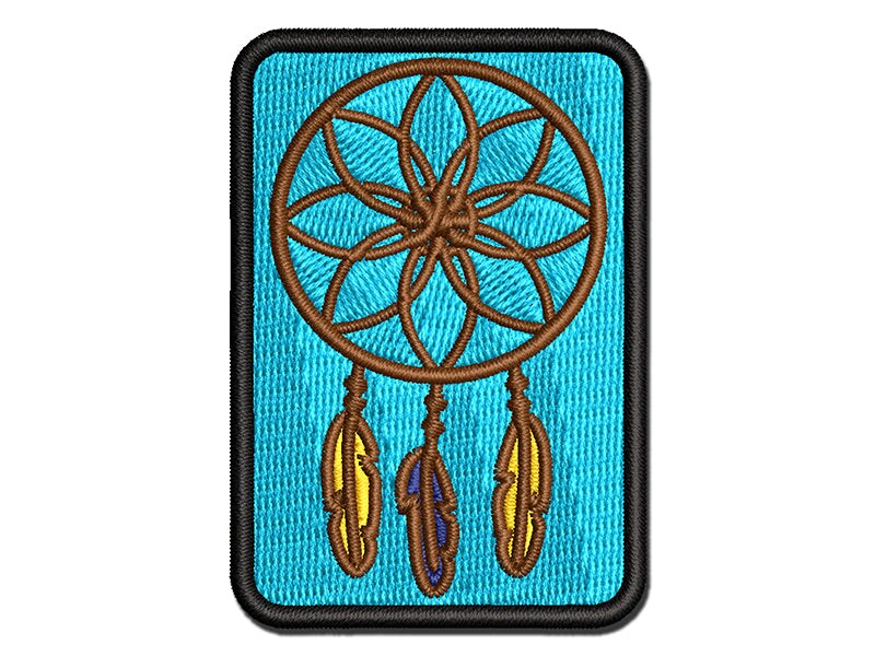 Dream Catcher Multi-Color Embroidered Iron-On or Hook &#x26; Loop Patch Applique