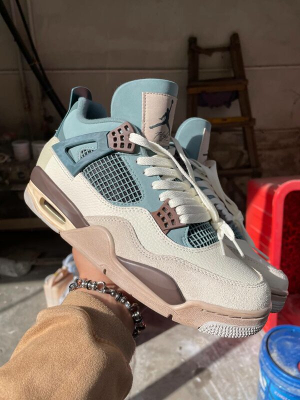 Andrew Chiou x Air Jordan 4 Snorlax Custom - Sneakers for Men and