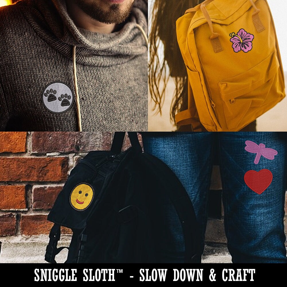 Let&#x27;s Rock Roll Music Skull Hand Sign Multi-Color Embroidered Iron-On or Hook &#x26; Loop Patch Applique
