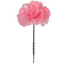 Box of 100: Pink Carnation Picks, 5&#x22; Long, 3.5&#x22; Wide, Silk Flowers, Floral Picks by Floral Home&#xAE;