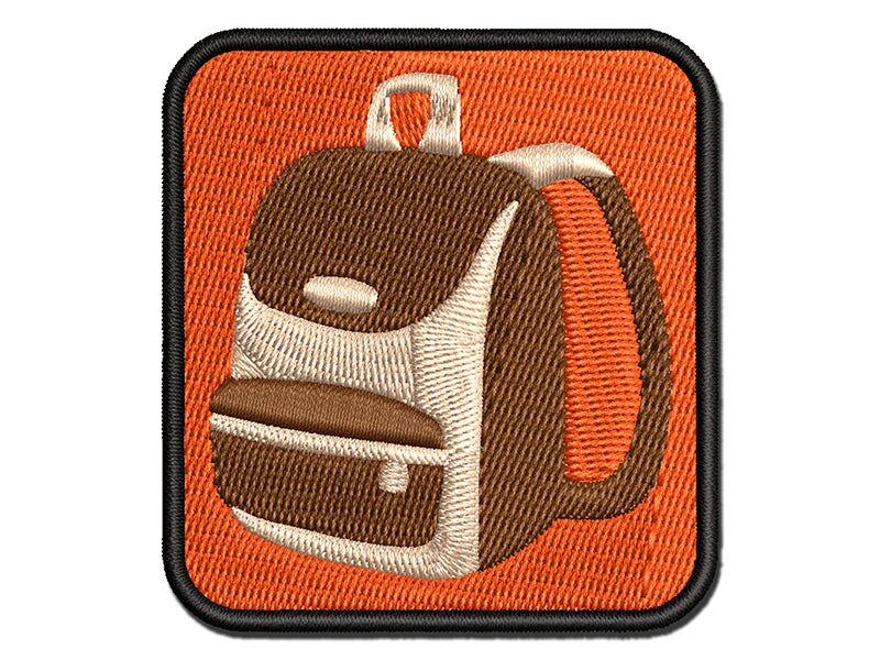 Backpack Icon School And Travel Multi Color Embroidered Iron On Or Hook And Loop Patch Applique 7237