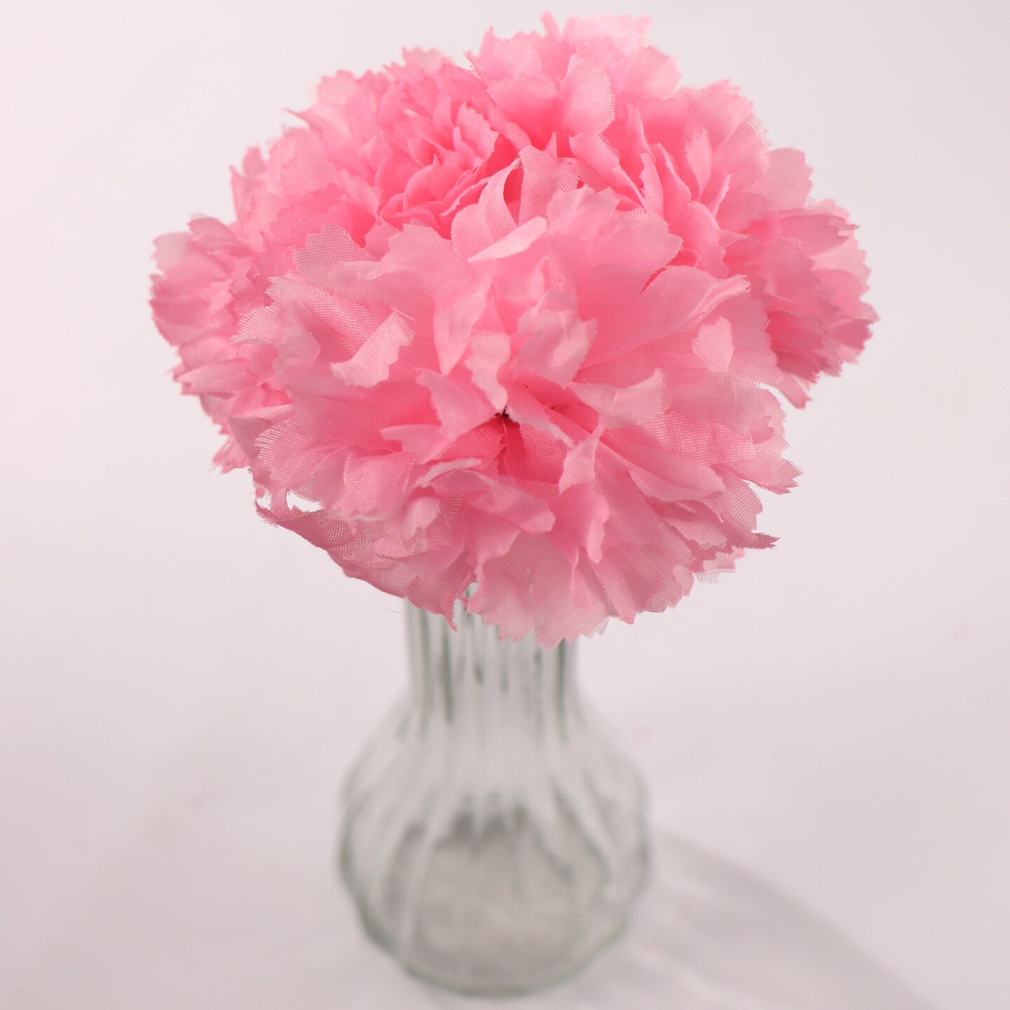 100-Pack: Gender Reveal Silk Carnation Picks, 5" Stems, 3.5" Wide, Floral Home by Artificial Flowers
