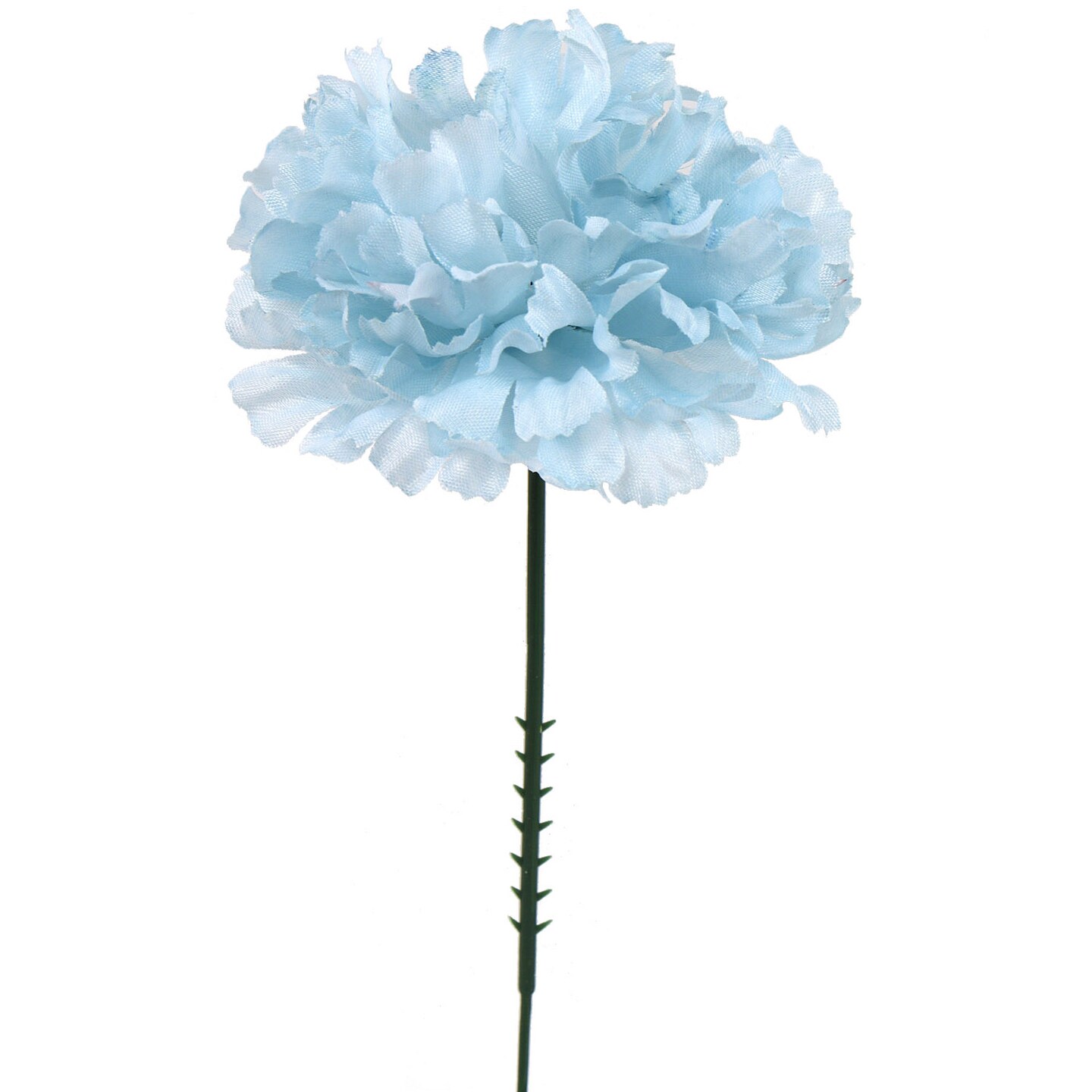 100-Pack: Gender Reveal Silk Carnation Picks, 5" Stems, 3.5" Wide, Floral Home by Artificial Flowers