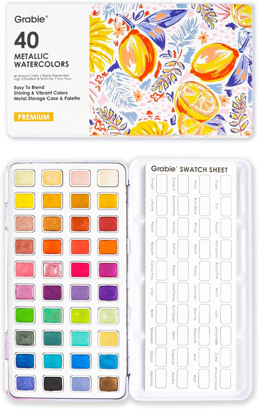 Grabie Metallic Watercolor Paint Set