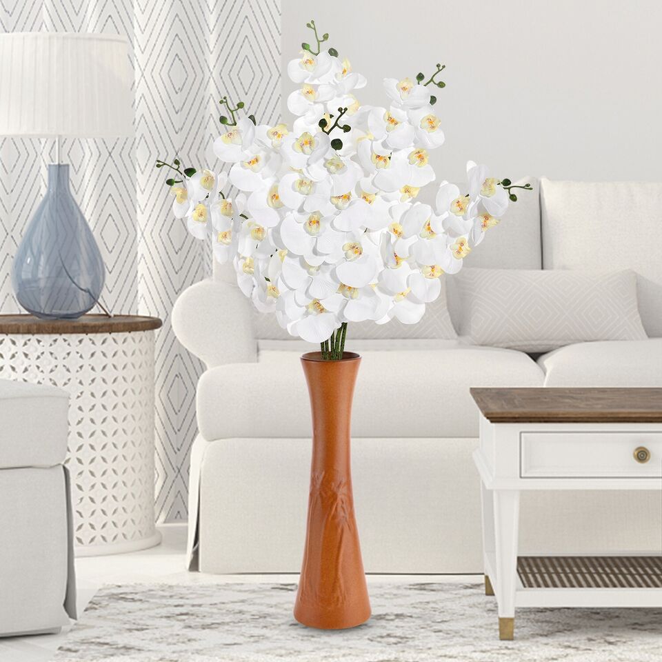 Artificial Orchids Flowers with 9 Heads
