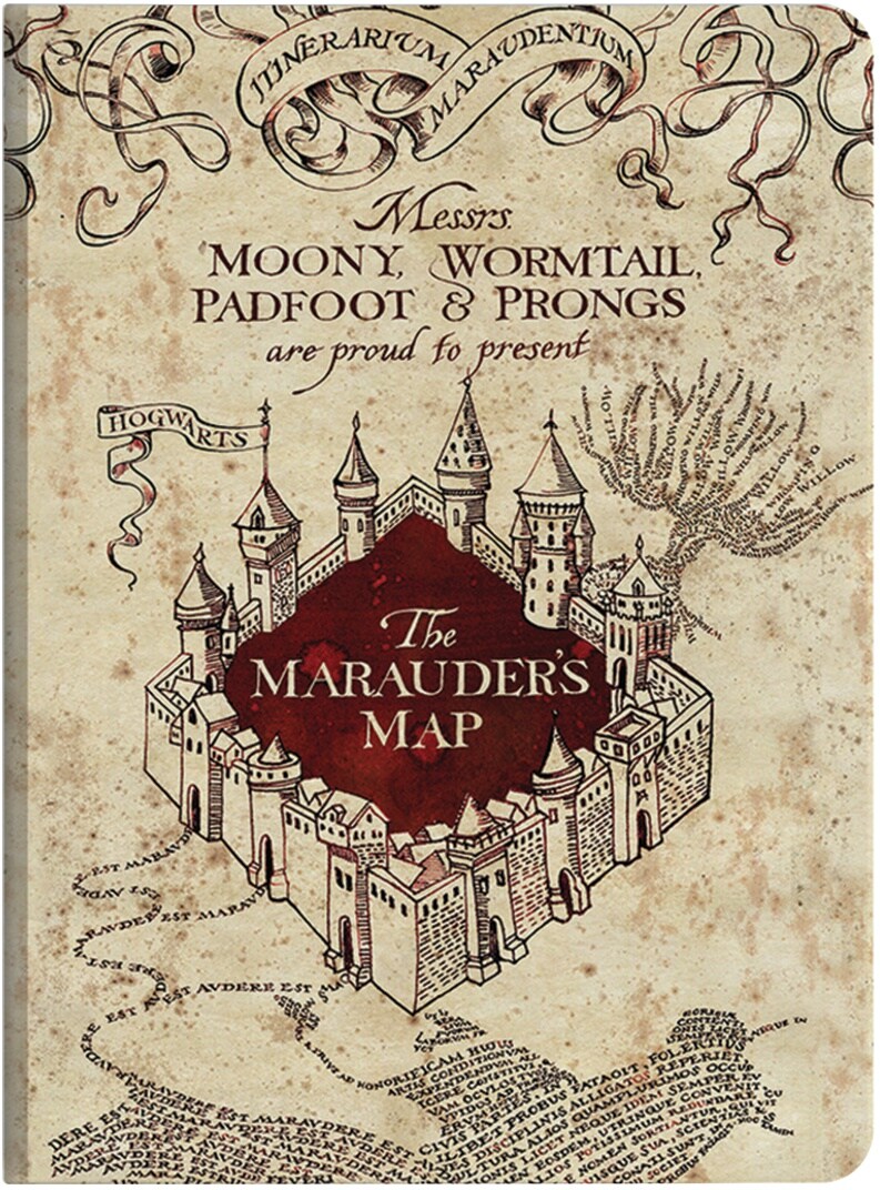 Paper House Harry Potter(TM) Marauders Map Journal 5.875"X8"-Softcover