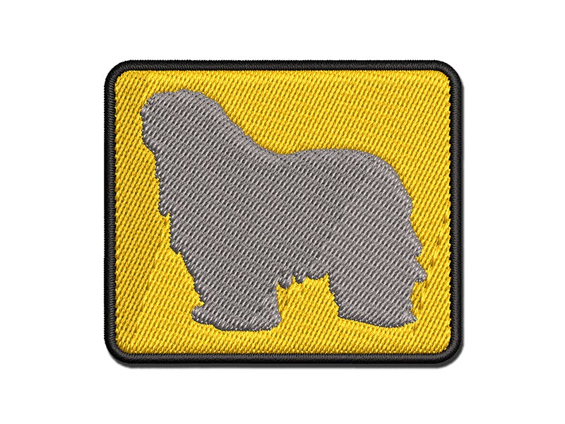 Bergamasco Sheepdog Dog Solid Multi-Color Embroidered Iron-On or Hook &#x26; Loop Patch Applique