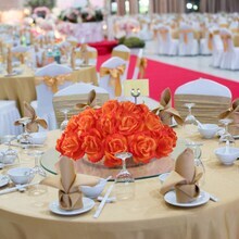 50-Pack: Orange Rose Picks, 8&#x22; Long, 3&#x22; Wide, Floral Home by Artificial Flowers