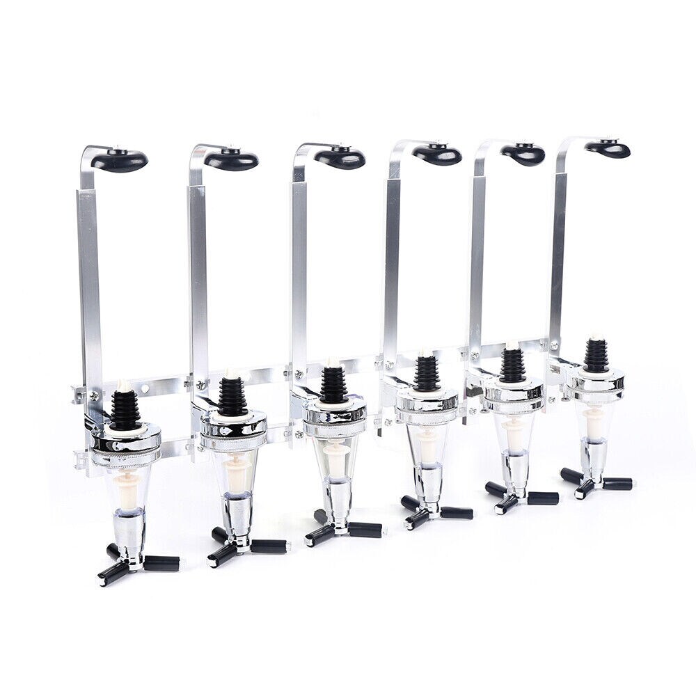 Kitcheniva 6 Bottle Liquor Dispenser Stand Wall Mounted