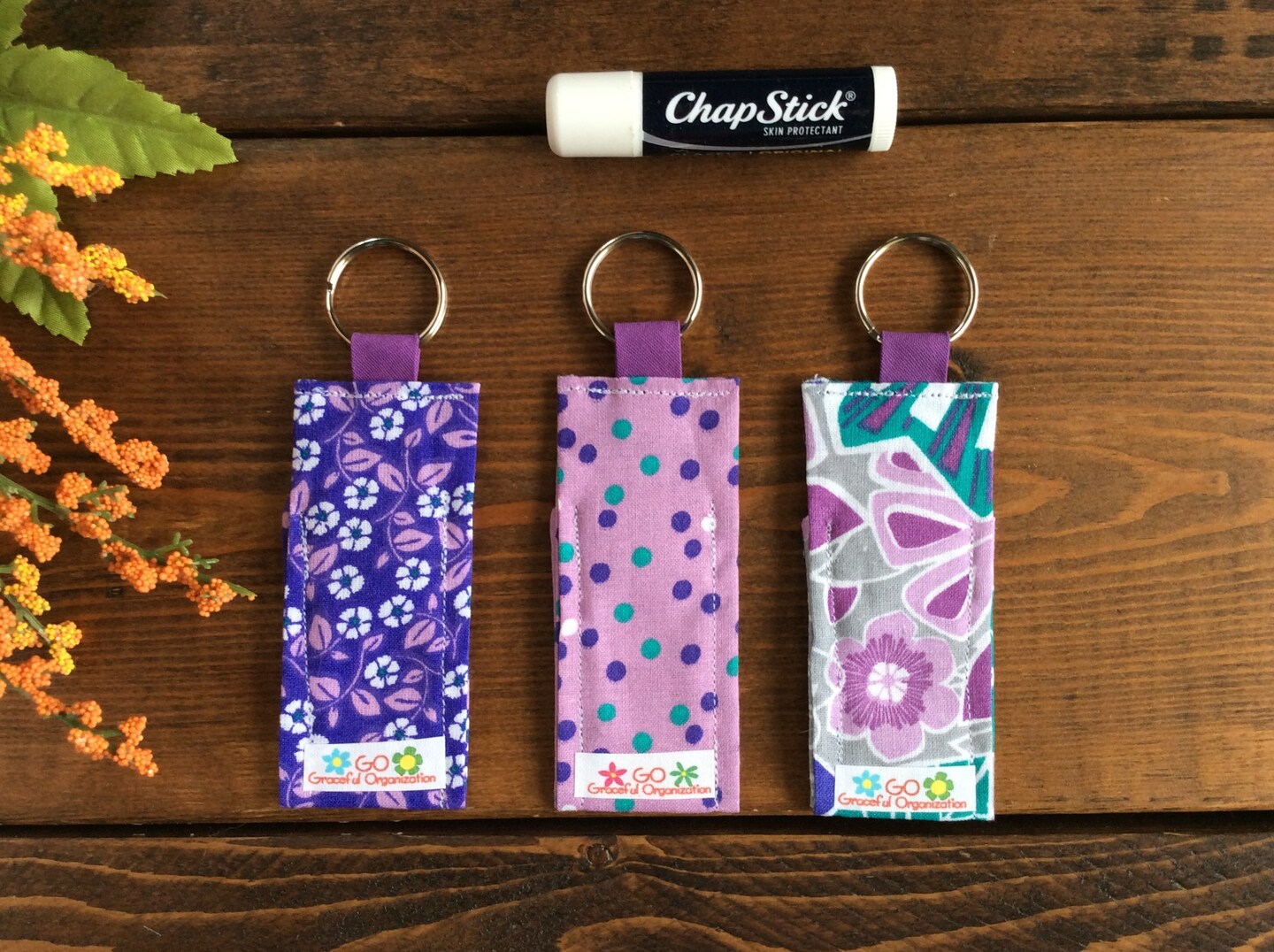 Chapstick Holder Keychain, Lip Balm Holder Keychain, Chap Stick Holder product 2