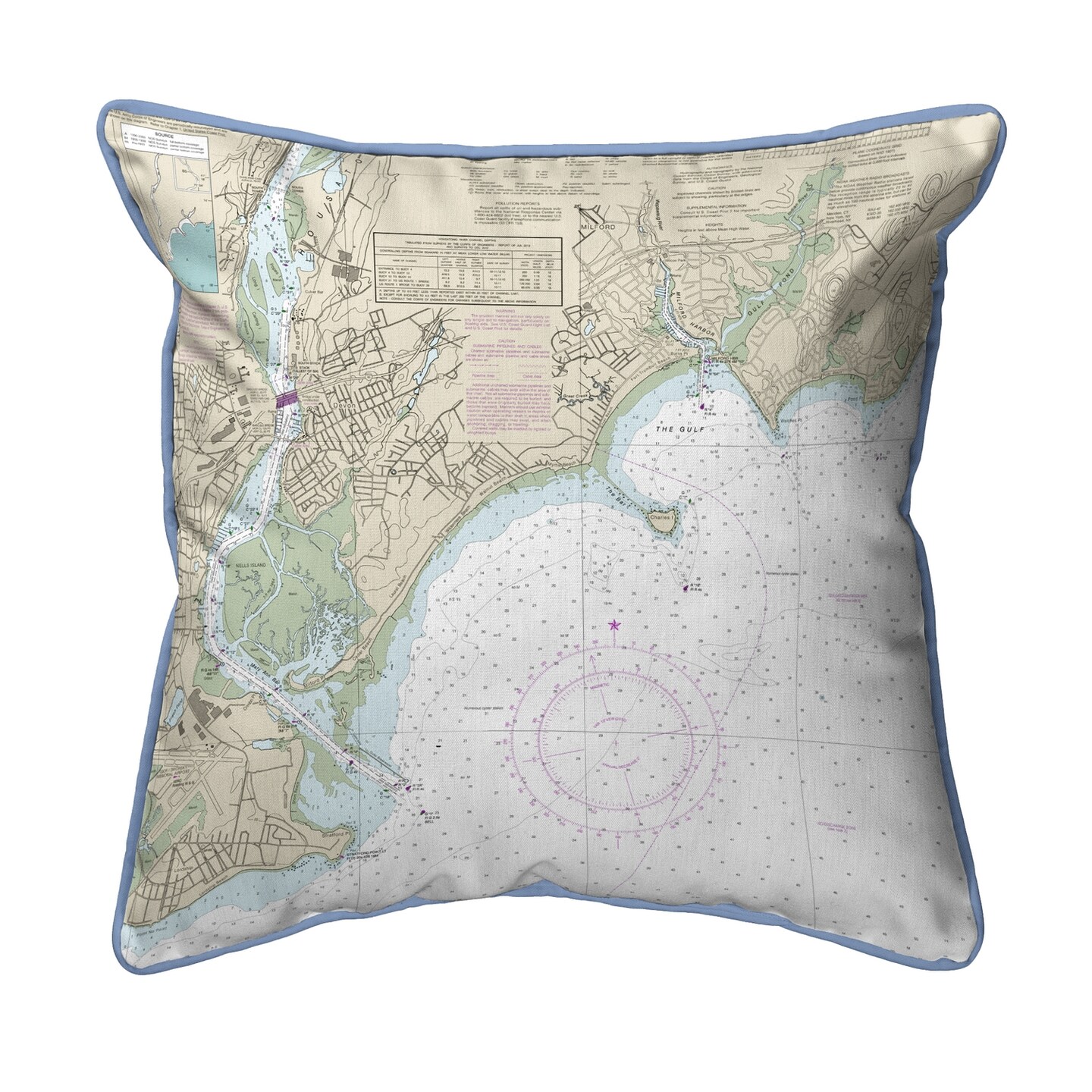 Betsy Drake North Long Island Sound, NY Nautical Map Large Corded ...