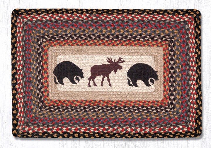Earth Rugs PP-43 Bear / Moose Oblong Patch 20&#x22; x 30&#x22;