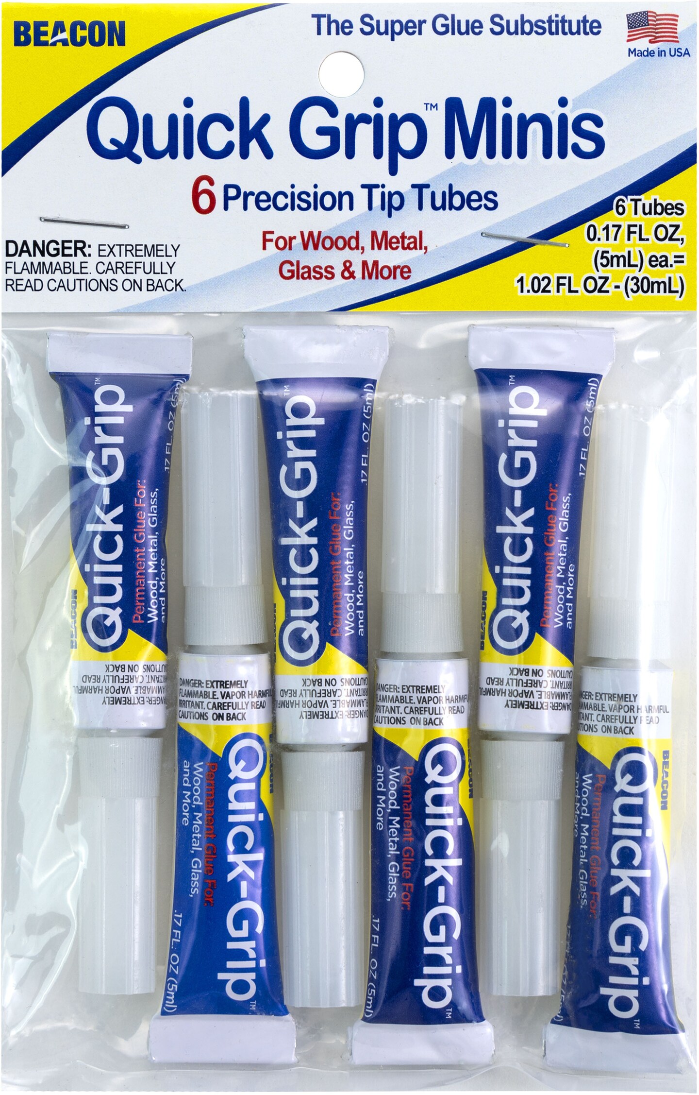 Beacon Mini Quick Grip Tube 6/Pkg-5ml | Michaels