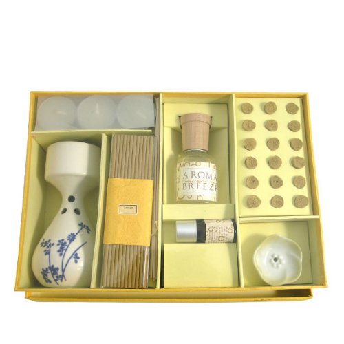 Wrapables Serenity Aromatherapy Incense &#x26; Oil Set, Lemon