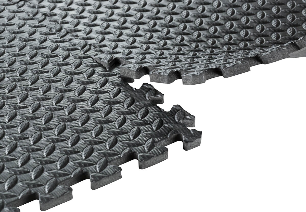 Sorbus Interlocking Foam Gym Floor Tiles -Great Exercise Mat Tiles for Workout, Yoga, Heavy Exercise Equipment Mat (24&#x22;x 24 &#x22; | 6 Pack)