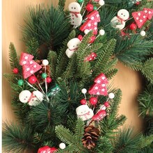 Assorted Snowman Picks with Decorative Berries &#x26; Trees - Festive Holiday Decor Trees, Wreaths, &#x26; Garlands - Gift Wrapping - Christmas Picks - Home &#x26; Office Decor (Set of 12) - 2024 Christmas Collection, Floral Home by Artificial Flowers