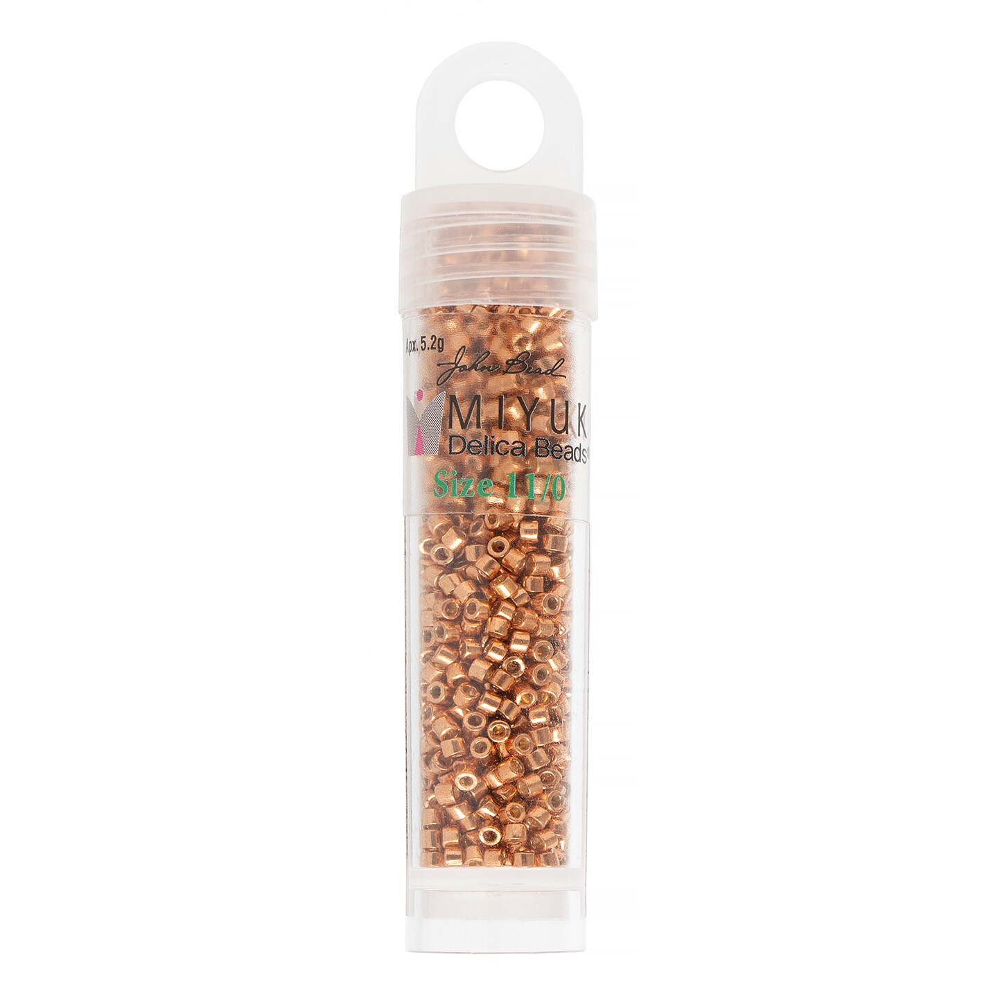 Miyuki Delica 5.2g Duracoat Galvanized Glass Beads, 11/0