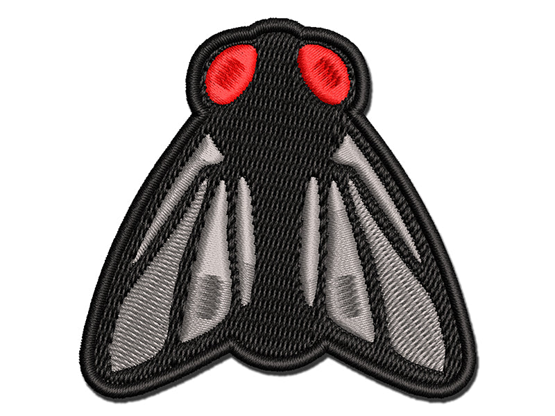 Housefly Insect Bug Multi-Color Embroidered Iron-On or Hook &#x26; Loop Patch Applique