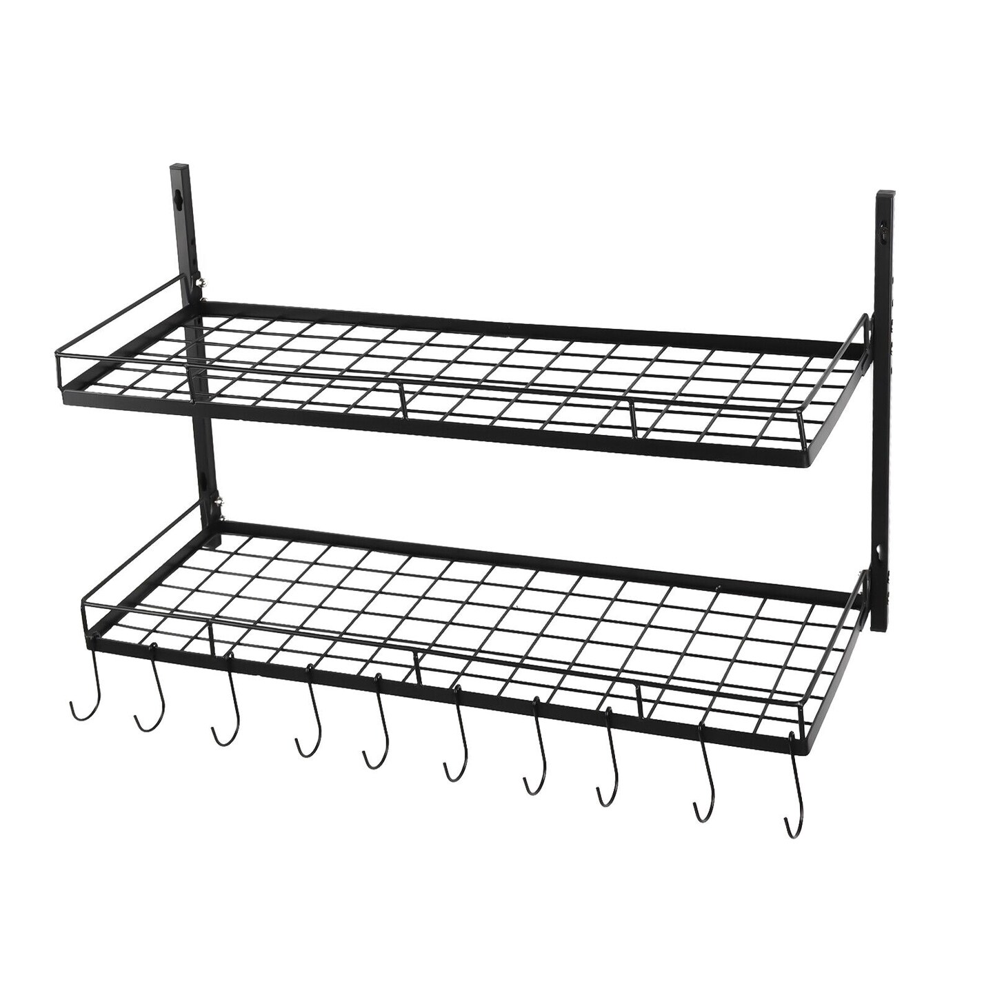Kitcheniva Wall Mounted Kitchen Pot &#x26; Pan Holder Shelf